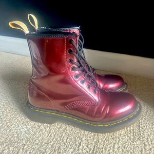 Dr. Marten’s Red Vegan Leather Boots